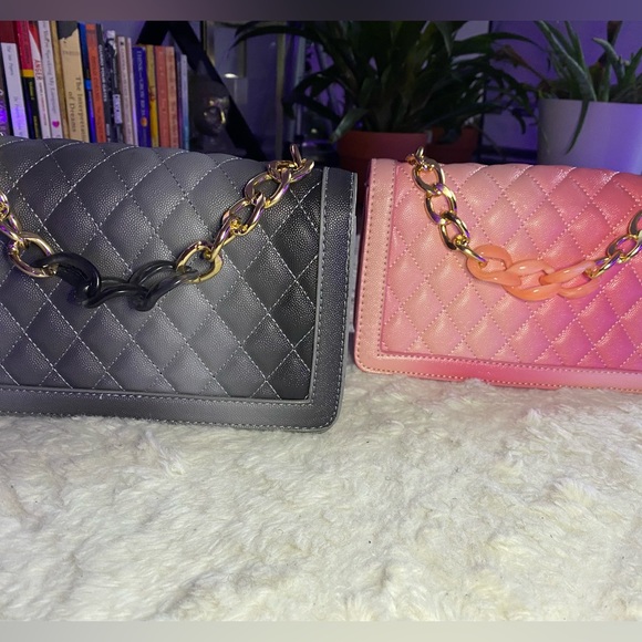 Two In One | Pink & Gray Shoulder Bags | Perfect Gift - Picture 7 of 12